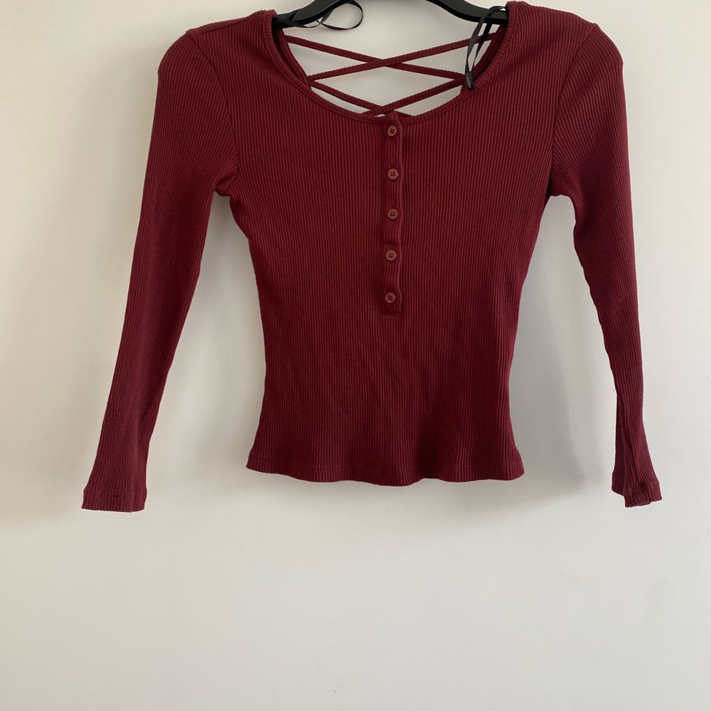 Forever 21 Crop long sleeve top